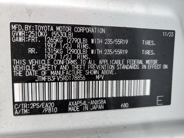 VIN JTMFB3FV5RD178856 2024 Toyota RAV4, Xse no.13