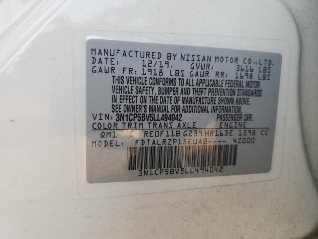 2020 NISSAN KICKS S - 3N1CP5BV5LL494042