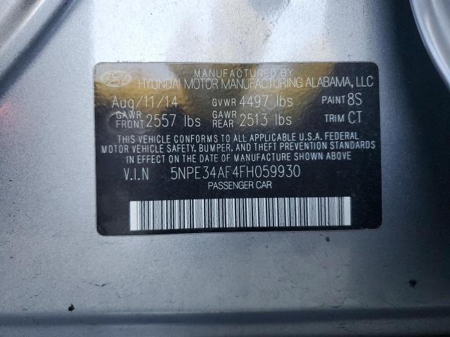 VIN 5NPE34AF4FH059930 2015 HYUNDAI SONATA no.12