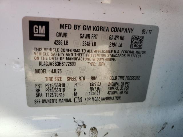 2017 BUICK ENCORE PRE - KL4CJASB3HB172600