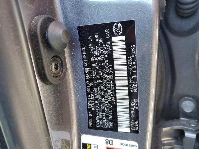 2021 LEXUS ES 300H LU - 58AEA1C11MU008141