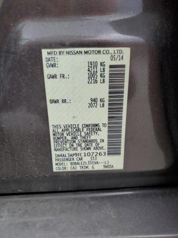 VIN 1N4AL3AP9FC107263 2015 NISSAN ALTIMA no.12