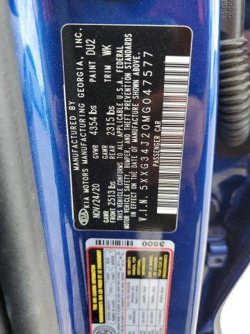 2021 KIA K5 EX - 5XXG34J20MG047577