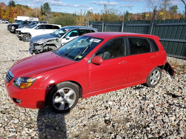 KIA SPECTRA5 5 2008 red  gas KNAFE162385017817 photo #1