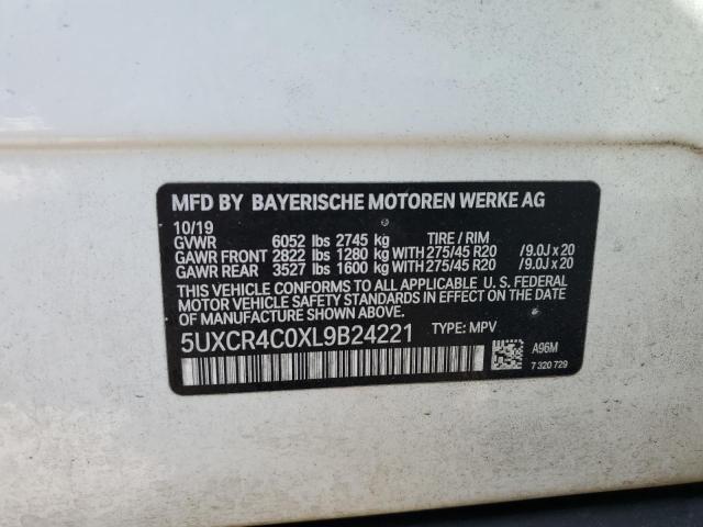 2020 BMW X5 SDRIVE - 5UXCR4C0XL9B24221