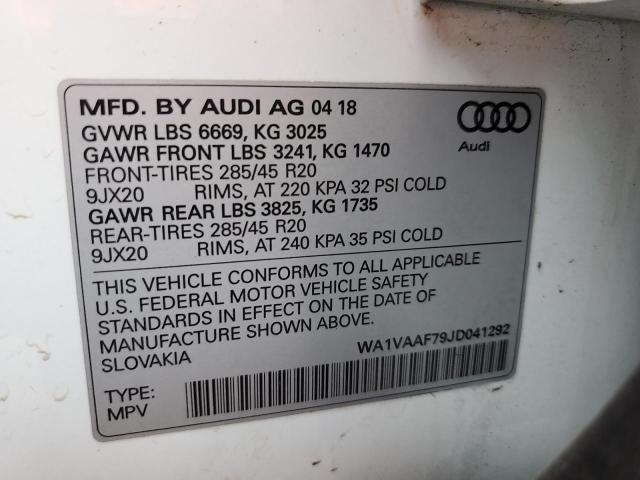 VIN WA1VAAF79JD041292 2018 Audi Q7, Prestige no.14