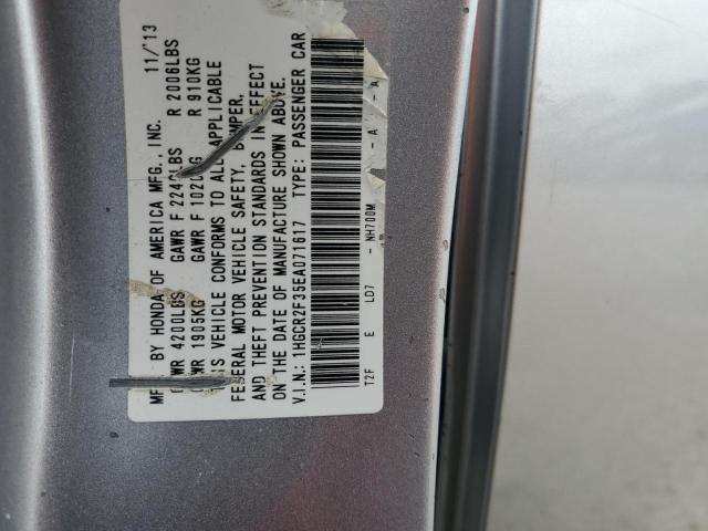 VIN 1HGCR2F35EA071617 2014 Honda Accord, LX no.13