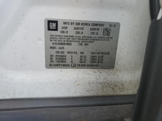 2016 BUICK ENCORE - KL4CJASB8GB708665