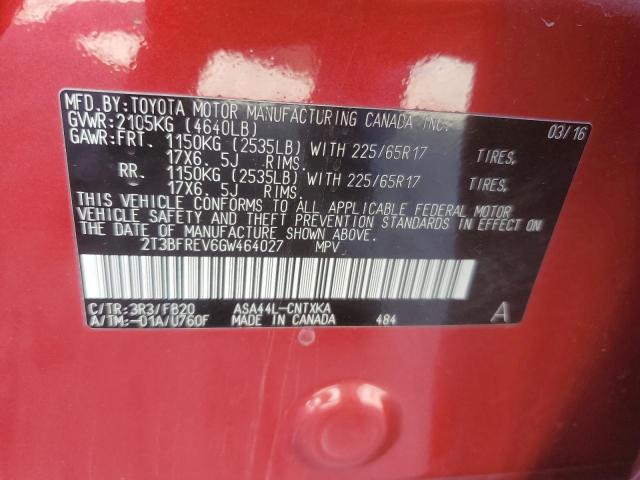 2016 TOYOTA RAV4 LE - 2T3BFREV6GW464027