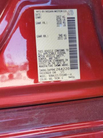 2017 NISSAN ALTIMA 2.5 - 1N4AL3AP4HC264220