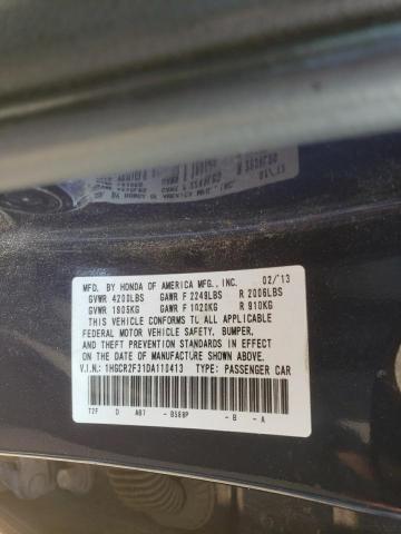 VIN 1HGCR2F31DA110413 2013 Honda Accord, LX no.12