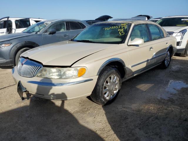 LINCOLN CONTINENTA 2002 cream  gas 1LNHM97V32Y694132 photo #1