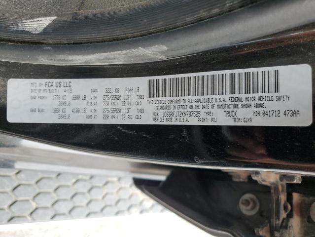 2019 RAM 1500 LARAM - 1C6SRFJT2KN787525
