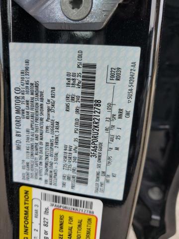 VIN 3FA6P0RU2KR212788 2019 Ford Fusion, Titanium no.12