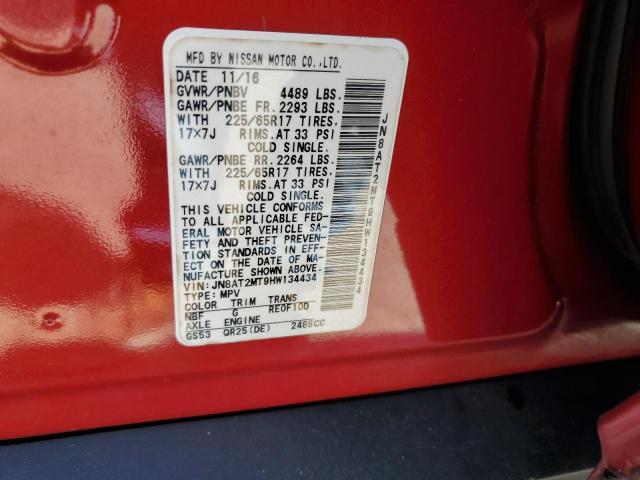 2017 NISSAN ROGUE S - JN8AT2MT9HW134434