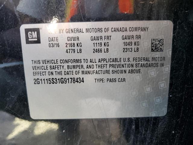 2016 CHEVROLET IMPALA LT - 2G1115S31G9178434