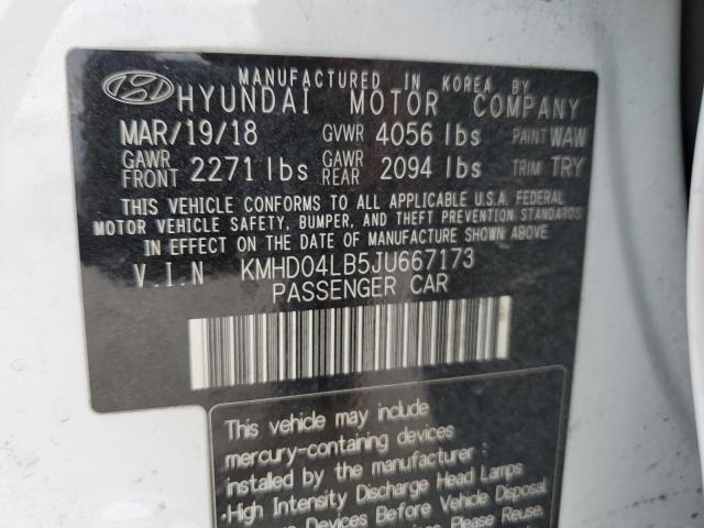 2018 HYUNDAI ELANTRA SP - KMHD04LB5JU667173