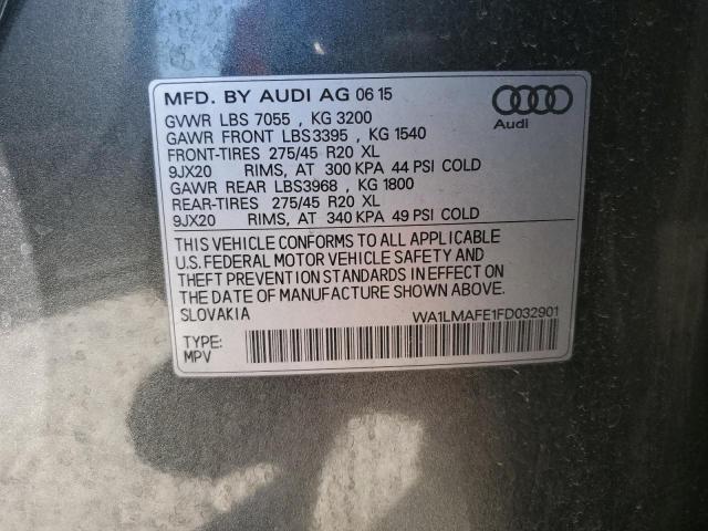 2015 AUDI Q7 TDI PRE - WA1LMAFE1FD032901