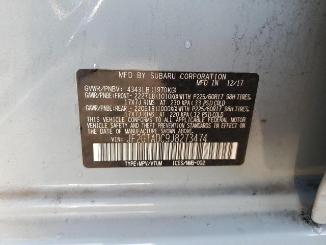 2018 SUBARU CROSSTREK - JF2GTADC9J8273474
