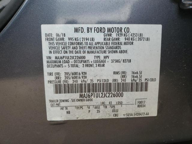 2018 FORD ECOSPORT S - MAJ6P1UL2JC226000