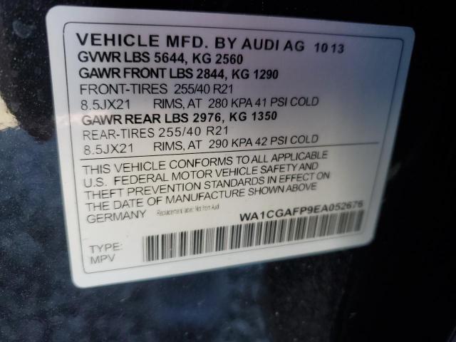 VIN WA1CGAFP9EA052676 2014 Audi SQ5, Premium Plus no.12