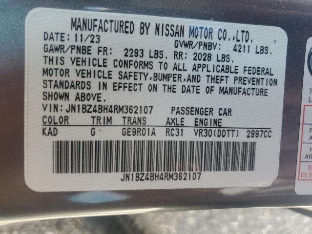 2024 NISSAN Z PERFORMA JN1BZ4BH4RM362107