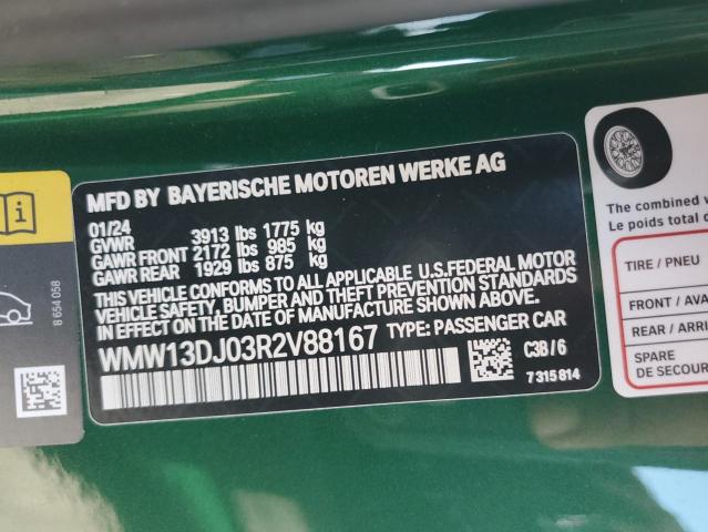 2024 MINI COOPER SE WMW13DJ03R2V88167