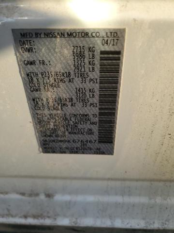 2017 NISSAN PATHFINDER - 5N1DR2MM9HC676467