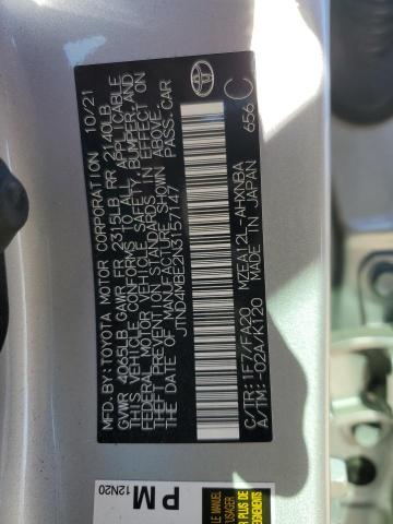 2022 TOYOTA COROLLA SE - JTND4MBE2N3157147
