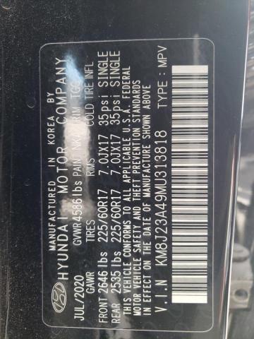 2021 HYUNDAI TUCSON SE - KM8J23A49MU313818