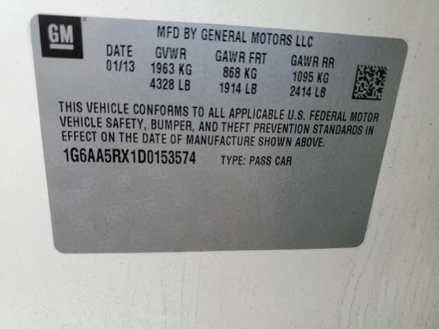 VIN 1G6AA5RX1D0153574 2013 Cadillac ATS no.12