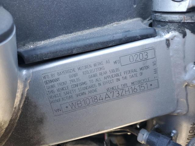 2003 BMW F650 CS WB10184A73ZH16151