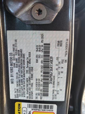 VIN 3FA6P0G73GR154839 2016 Ford Fusion, S no.12