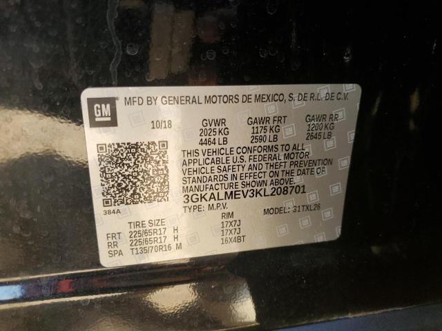 2019 GMC TERRAIN SL - 3GKALMEV3KL208701
