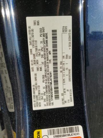 2021 FORD BRONCO BAS - 1FMDE5BH1MLA74241