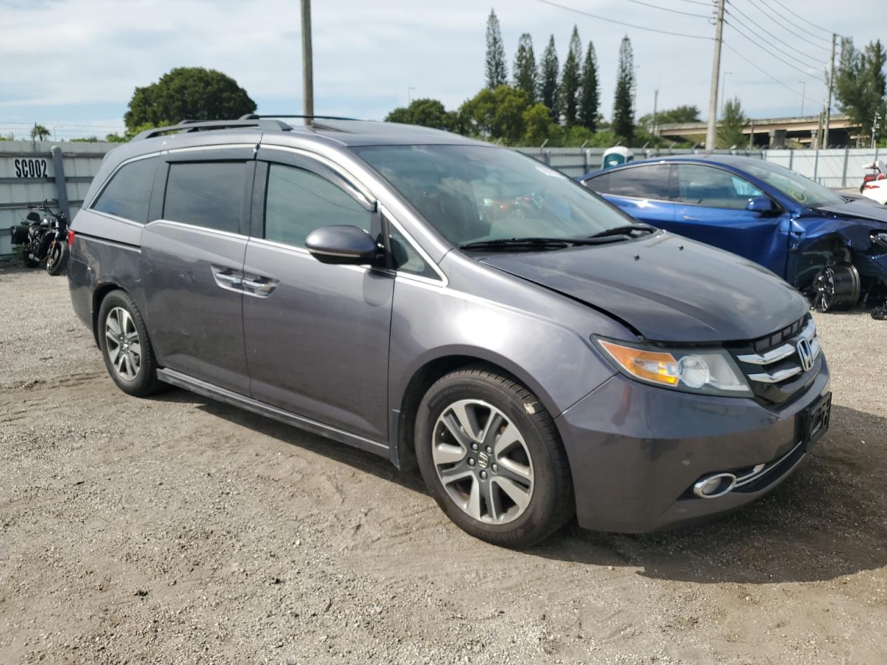 Lot #2925727401 2015 HONDA ODYSSEY TO