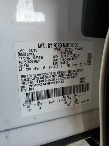 2015 FORD EDGE SPORT - 2FMTK3AP9FBB25182