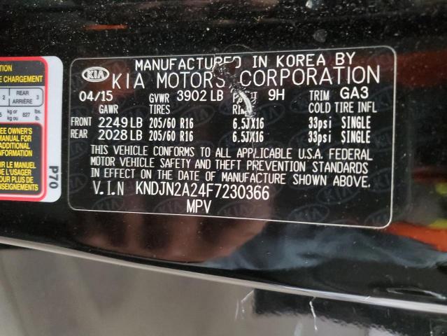 VIN KNDJN2A24F7230366 2015 KIA Soul no.14