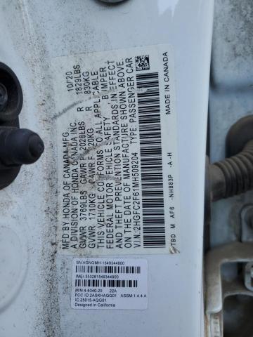2021 HONDA CIVIC LX - 2HGFC2F61MH509204