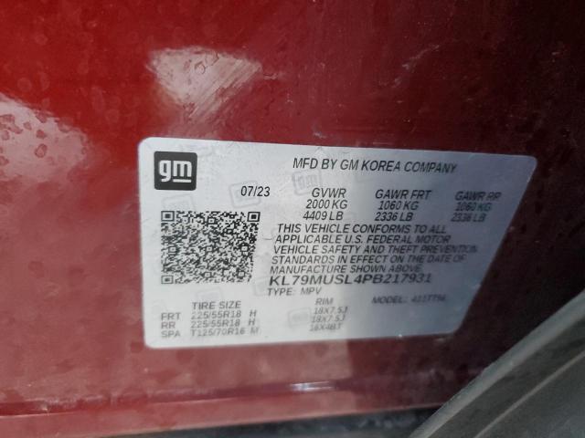 2023 CHEVROLET TRAILBLAZE - KL79MUSL4PB217931
