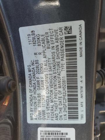 2020 HONDA CIVIC LX - 2HGFC2F62LH520811