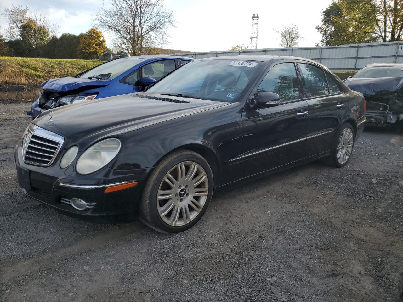 MERCEDES-BENZ E 350 4MAT 2008 black  gas WDBUF87X58B244999 photo #1