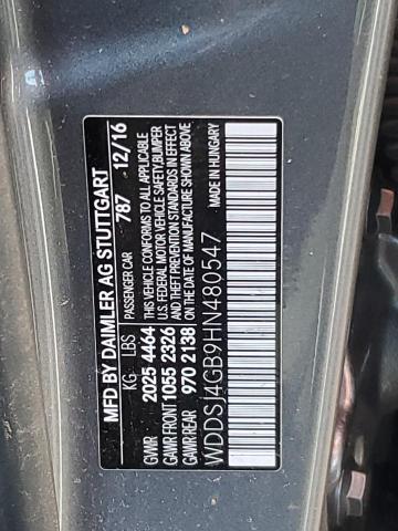 2017 MERCEDES-BENZ CLA 250 4M - WDDSJ4GB9HN480547