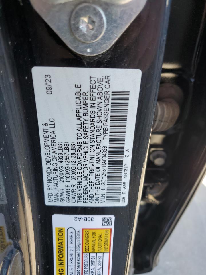 Lot #2960201151 2024 HONDA ACCORD HYB