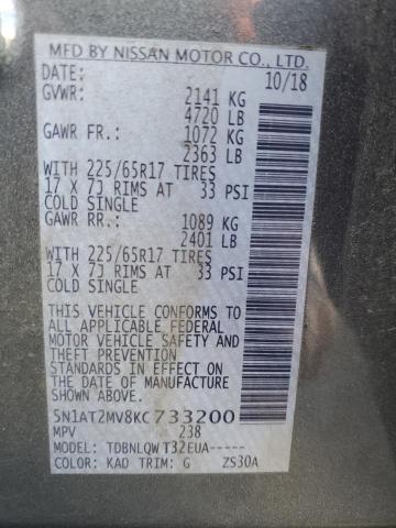 2019 NISSAN ROGUE S - 5N1AT2MV8KC733200