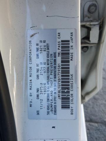 VIN JM1BL1U7XD1759381 2013 Mazda 3, I no.12