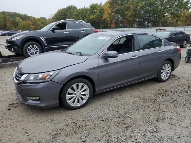 HONDA ACCORD EXL 2015 gray  gas 1HGCR3F8XFA002893 photo #1