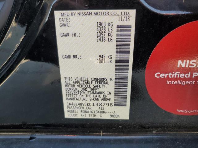 2019 NISSAN ALTIMA S - 1N4BL4BV3KC138798