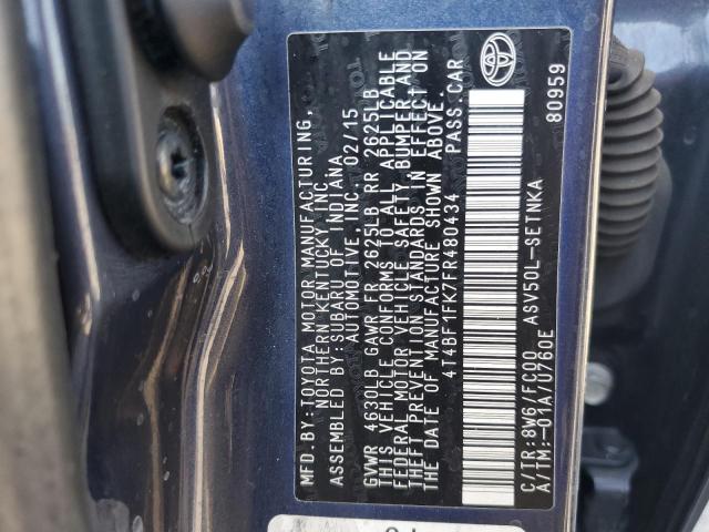 VIN 4T4BF1FK7FR480434 2015 Toyota Camry, LE no.12