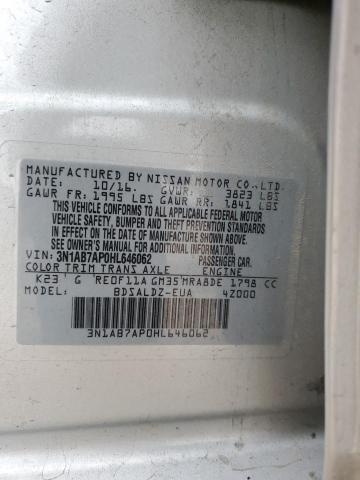 2017 NISSAN SENTRA S - 3N1AB7AP0HL646062